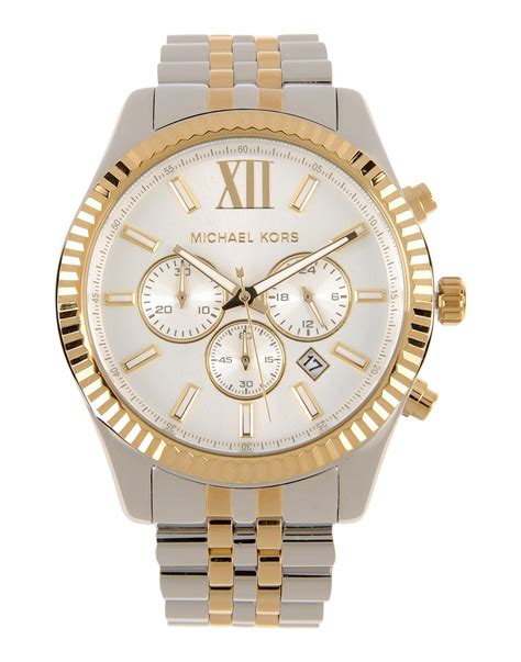 michael kors silver watch on wrist